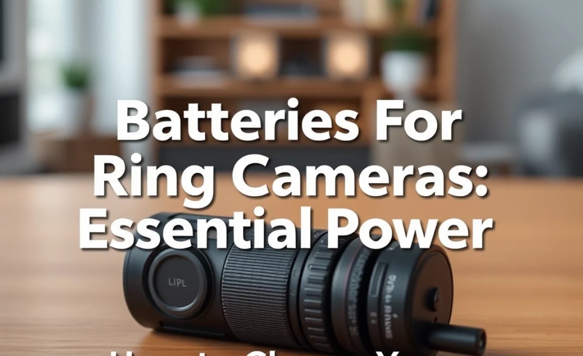 How to Charge Your Ring Camera Batteries