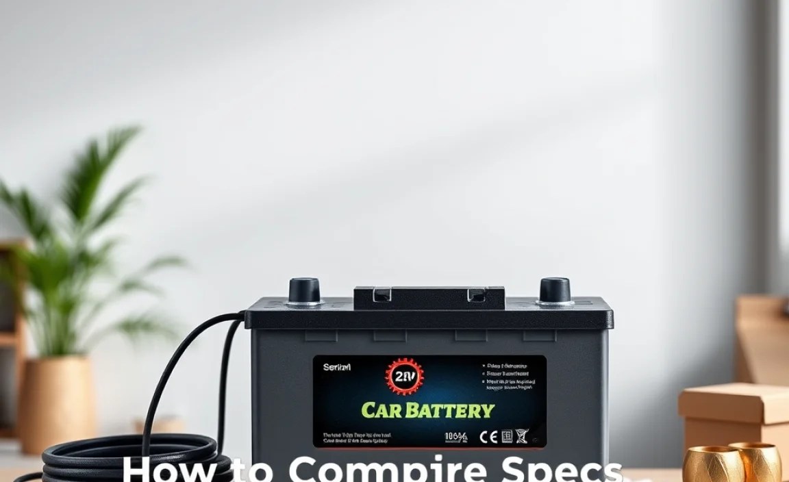 How to Compare Specs: A Sample Table