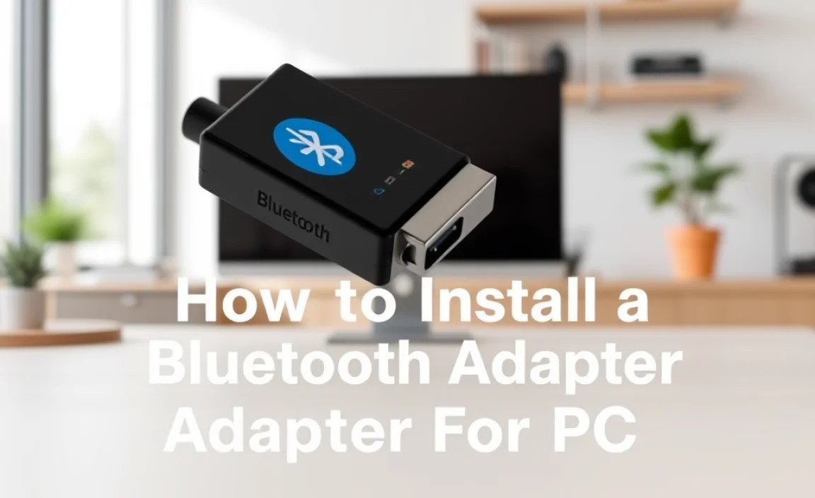 How to Install a Bluetooth Adapter for PC