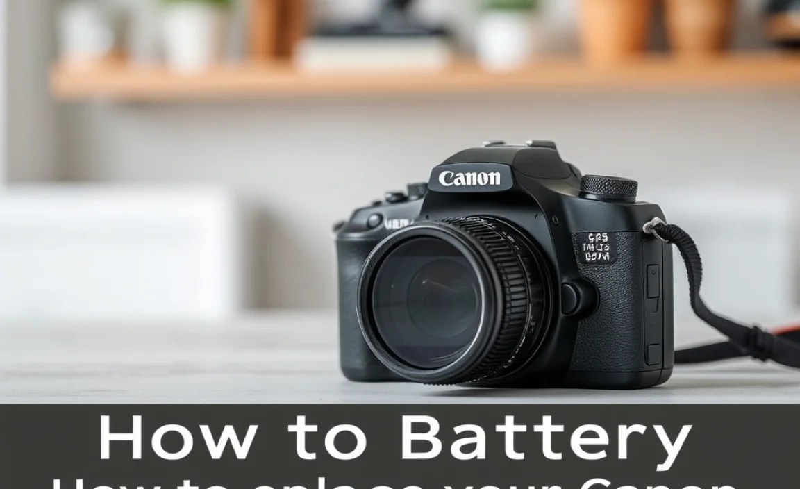 How to Replace Your Canon Camera Battery