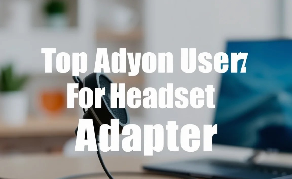 How to Use a Headset Adapter