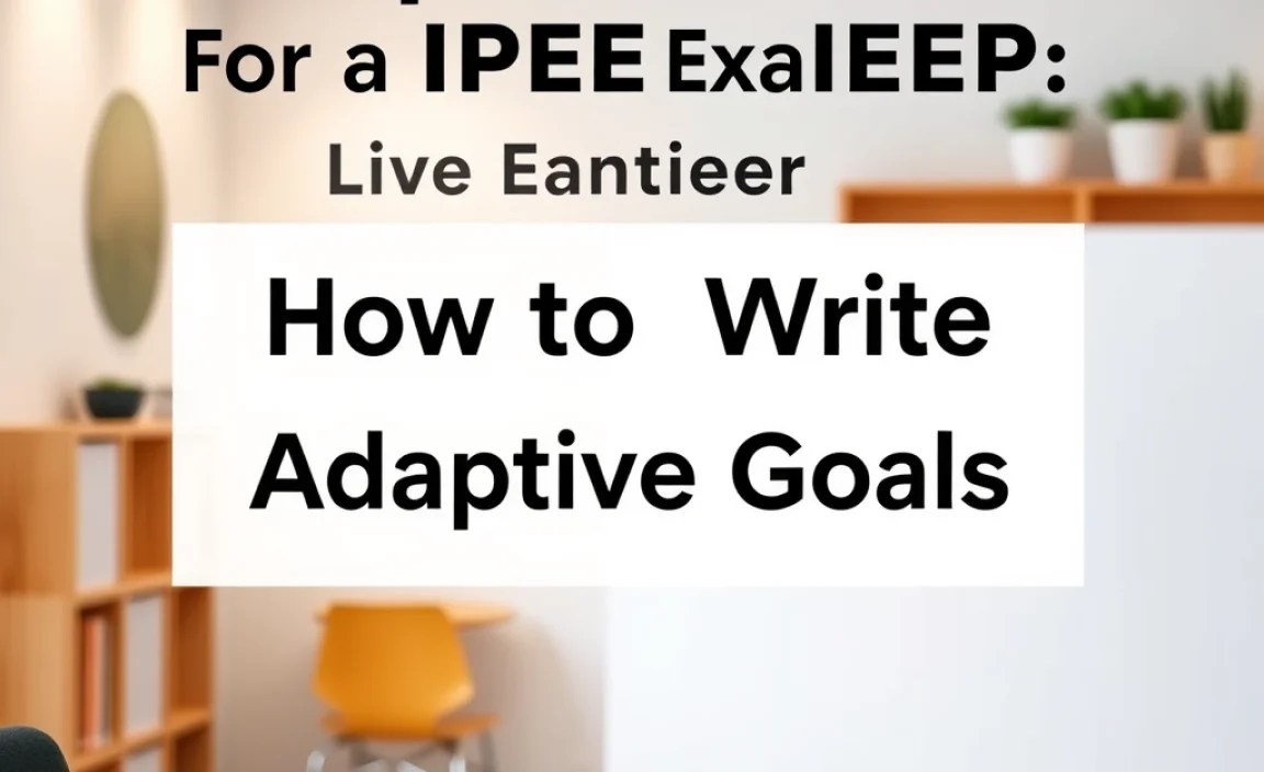 How to Write Effective Adaptive Goals