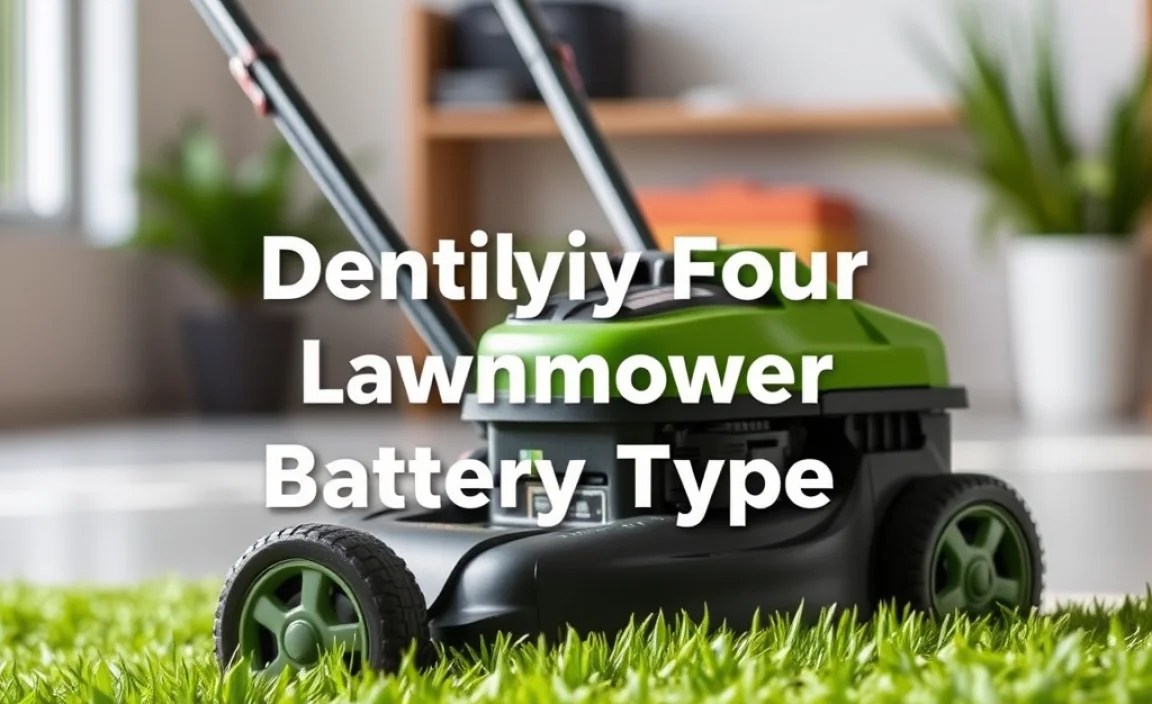 Identifying Your Lawnmower Battery Type