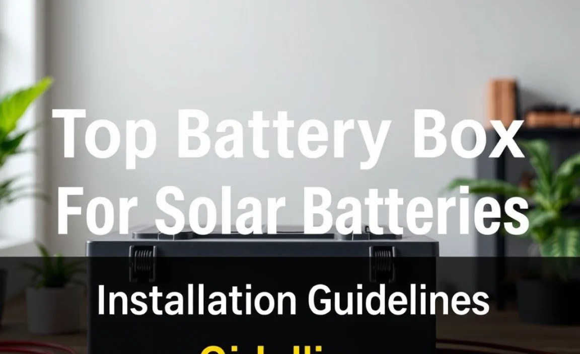 Installation Guidelines