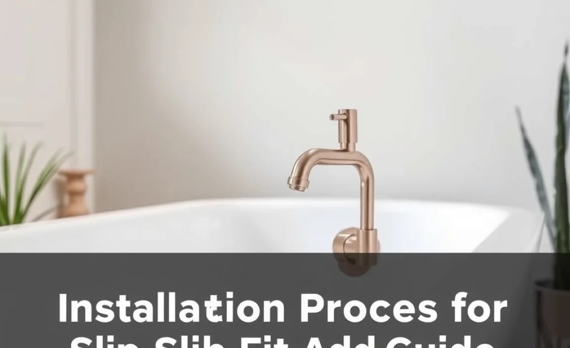 Installation Process for Slip Fit Adapters