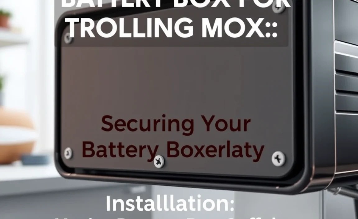 Installation: Securing Your Battery Box Safely