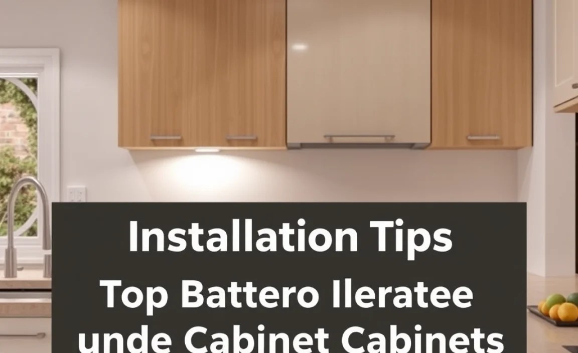 Installation Tips for Under Cabinet Lighting