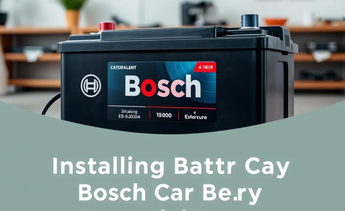 Installing a Bosch Car Battery: Step-by-Step Guide