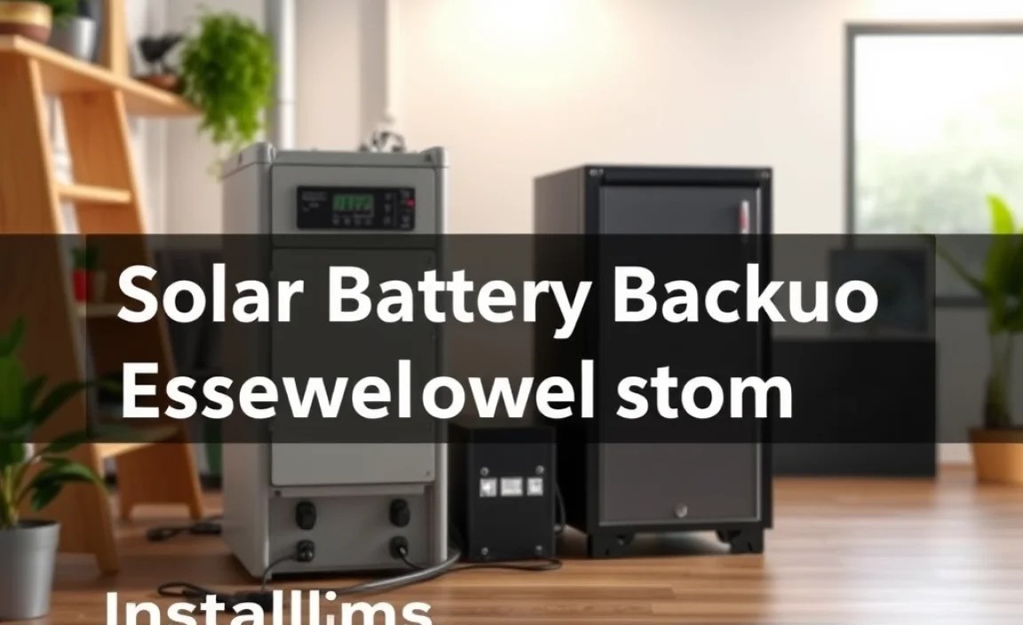 Installing a Solar Battery Backup System