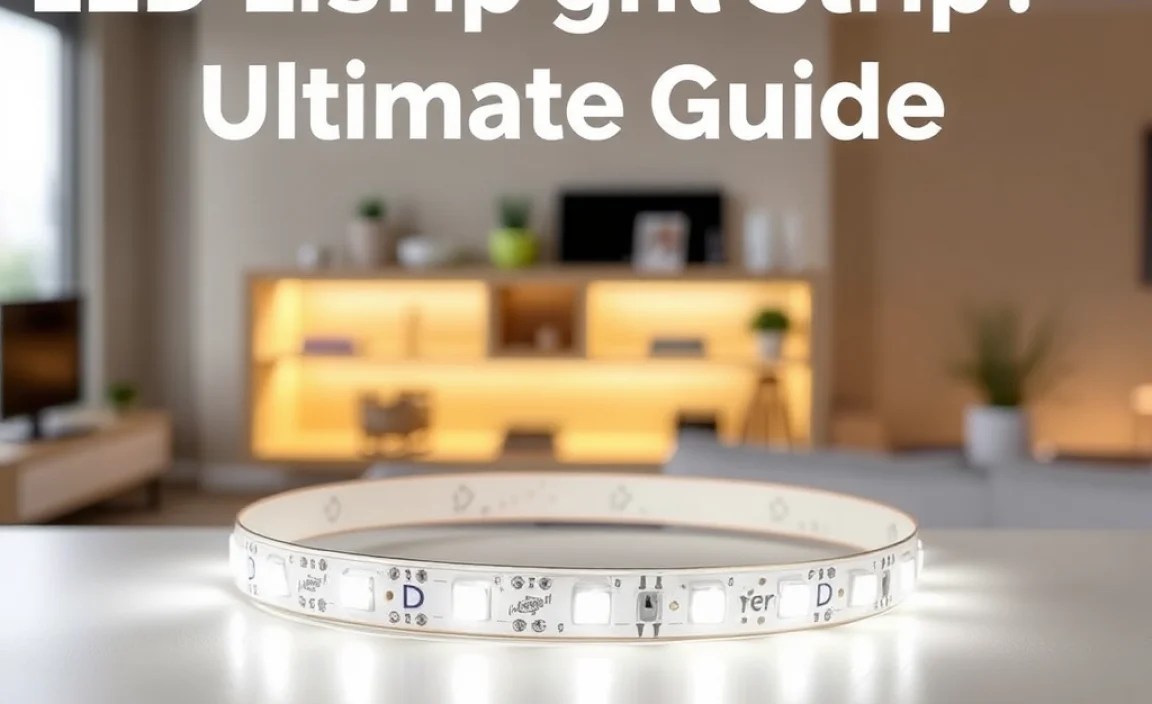 Installing an LED Light Strip Adapter Safely
