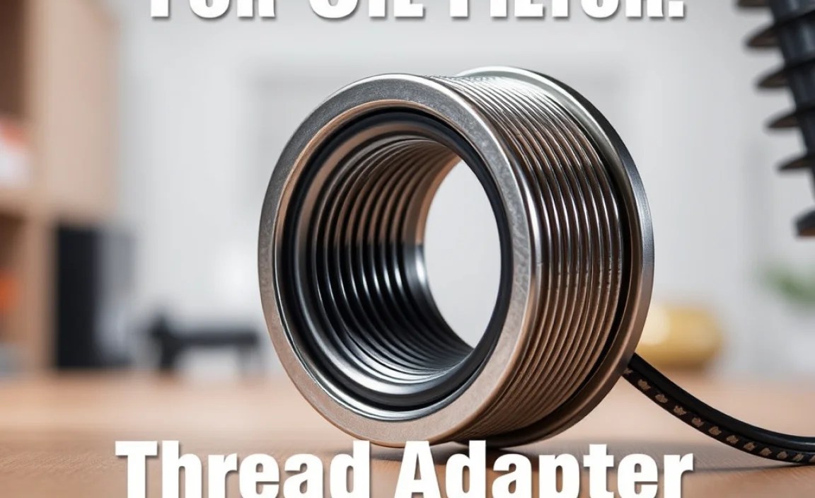 Installing an Oil Filter with a Thread Adapter