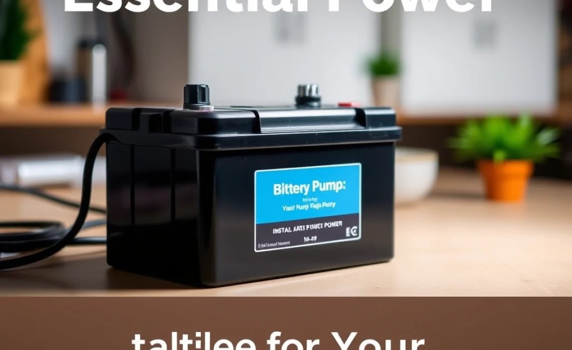 Installing Your Bilge Pump Battery