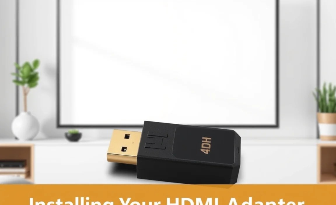 Installing Your HDMI Adapter: A Simple Guide