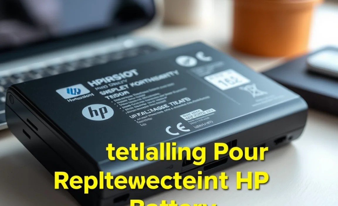 Installing Your Replacement HP Battery