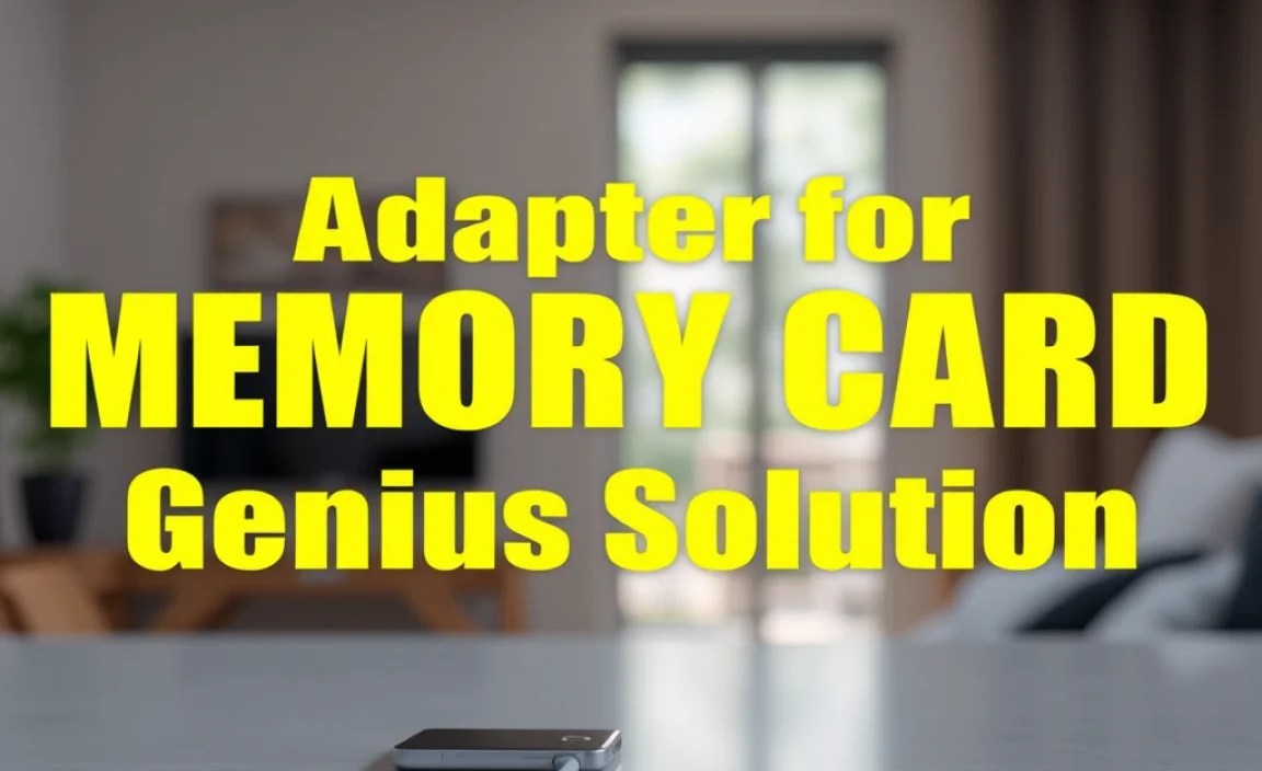 iPhone Adapter for Memory Card: Genius Solution