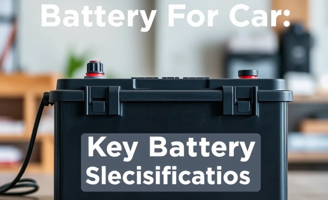 Key Battery Specifications to Consider