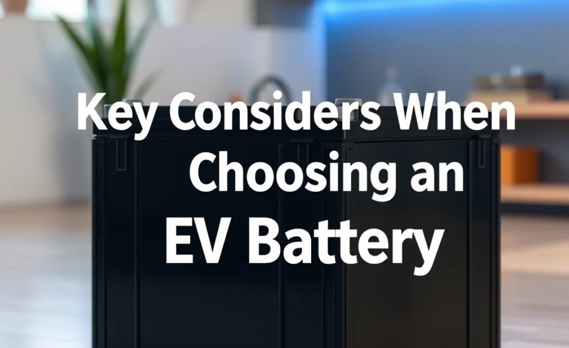 Key Considerations When Choosing an EV Battery