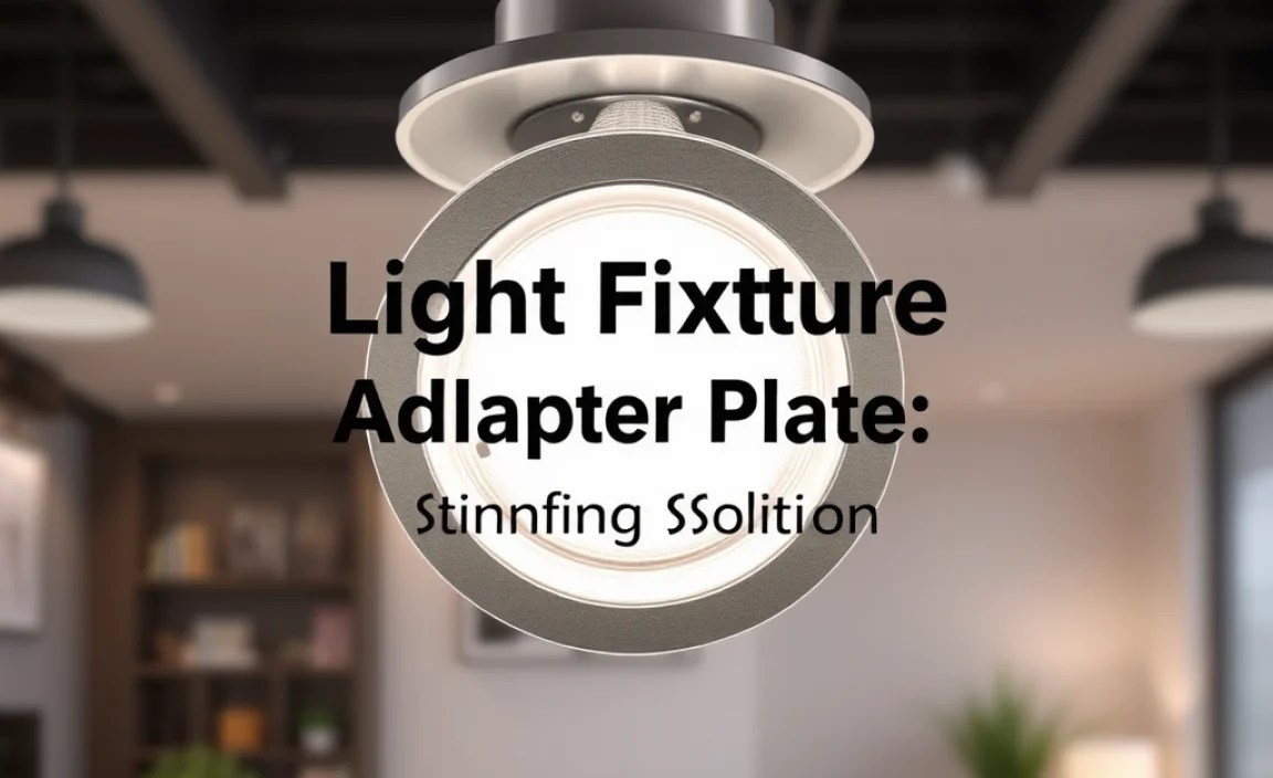 Light Fixture Adapter Plate: Stunning Solution