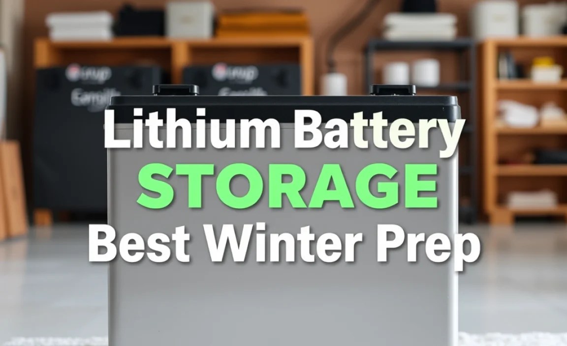 Lithium Battery Storage: Best Winter Prep