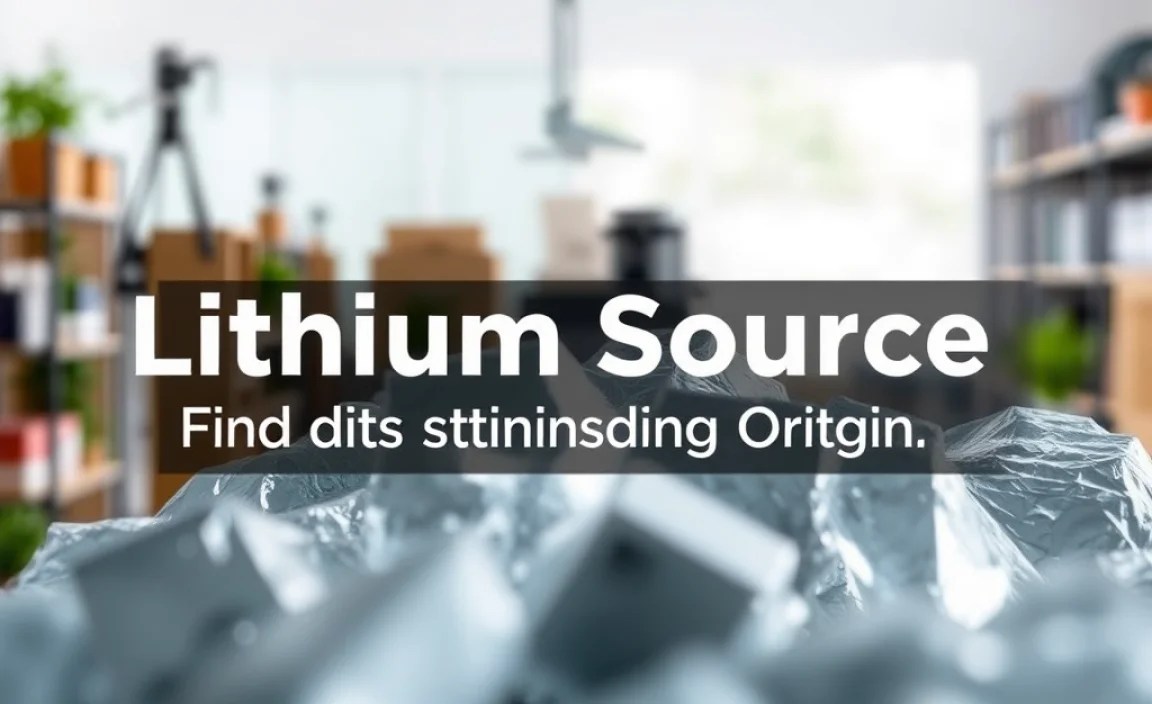 Lithium Source: Find Its Stunning Origin