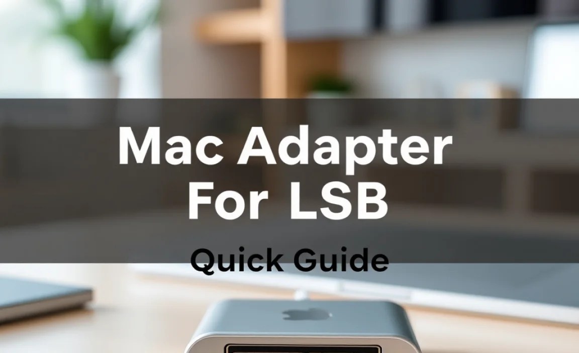 Mac Adapter For USB: Essential Quick Guide
