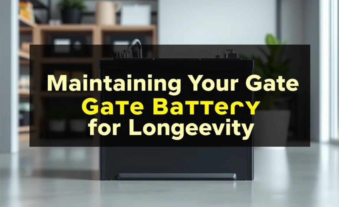 Maintaining Your Gate Battery for Longevity