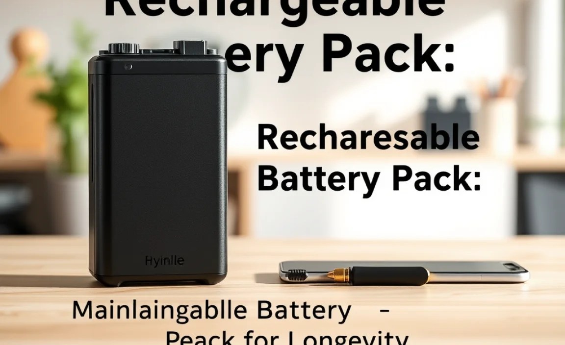 Maintaining Your Rechargeable Battery Pack for Longevity