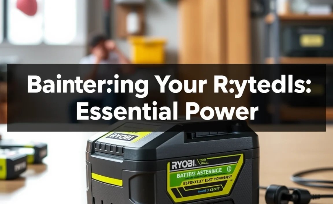Maintaining Your Ryobi Batteries for Longevity
