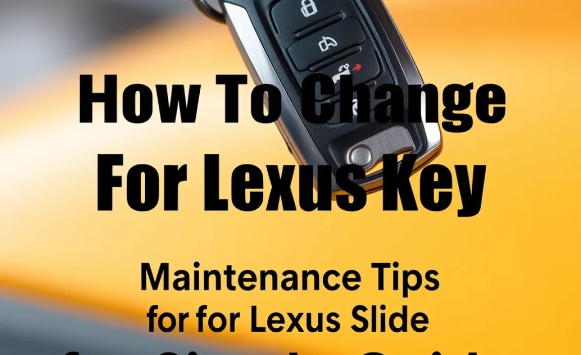 Maintenance Tips for Lexus Keys