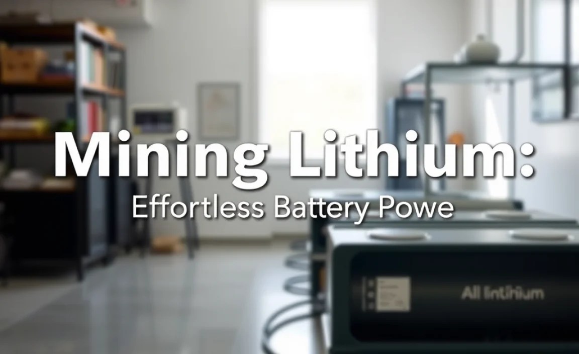Mining Lithium: Effortless Battery Power