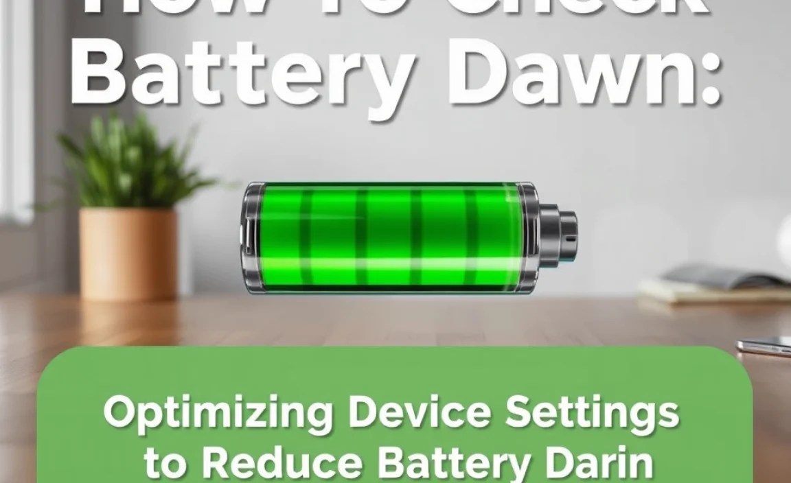Optimizing Device Settings to Reduce Battery Drain