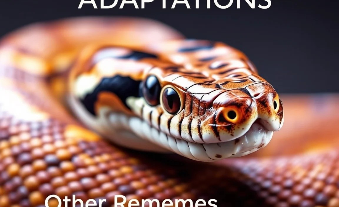 Other Remarkable Adaptations for Snakes