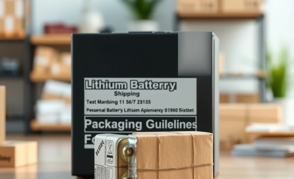 Packaging Guidelines for Lithium Batteries
