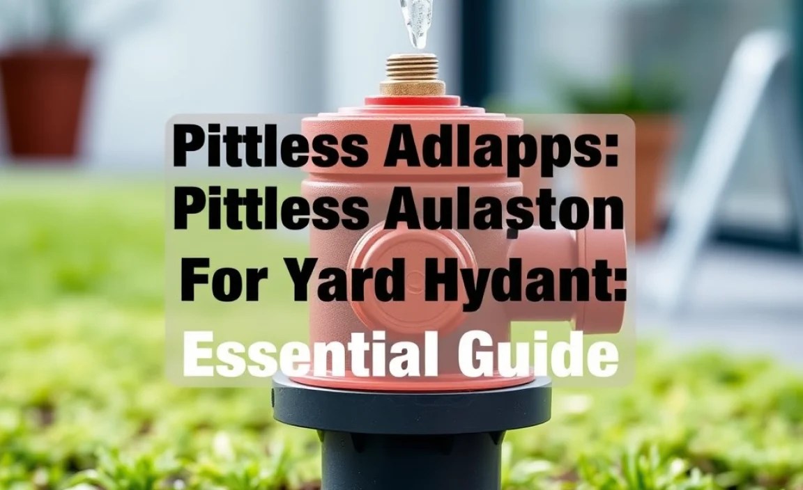 Pitless Adapter For Yard Hydrant: Essential Guide