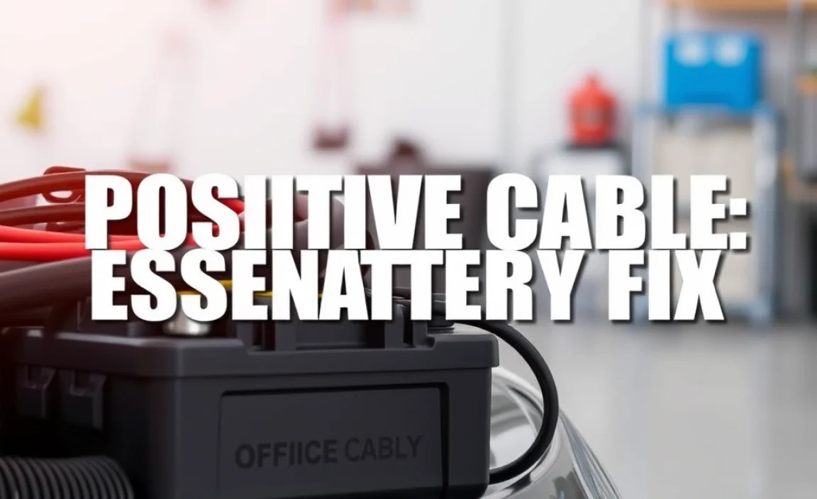 Positive Cable: Essential Car Battery Fix