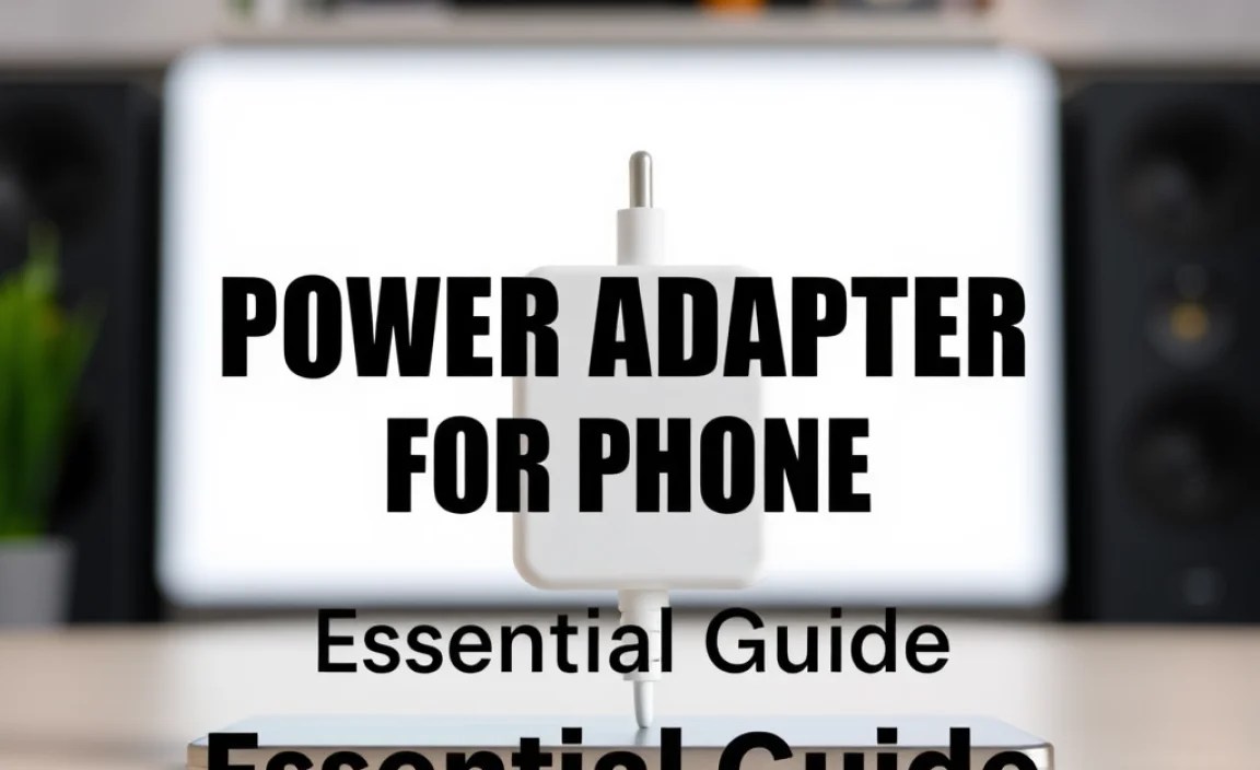 Power Adapter For Phone: Essential Guide