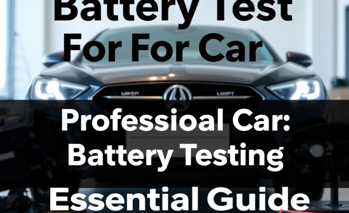 Professional Car Battery Testing