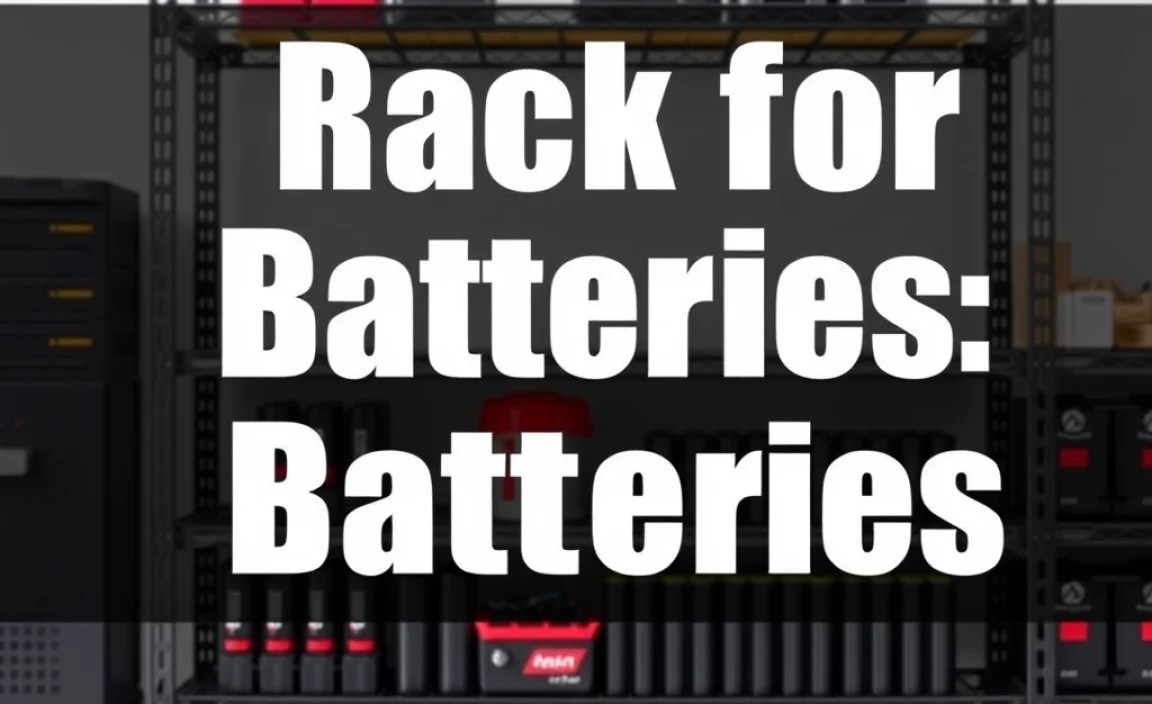 Rack for Batteries: Essential Storage Solution