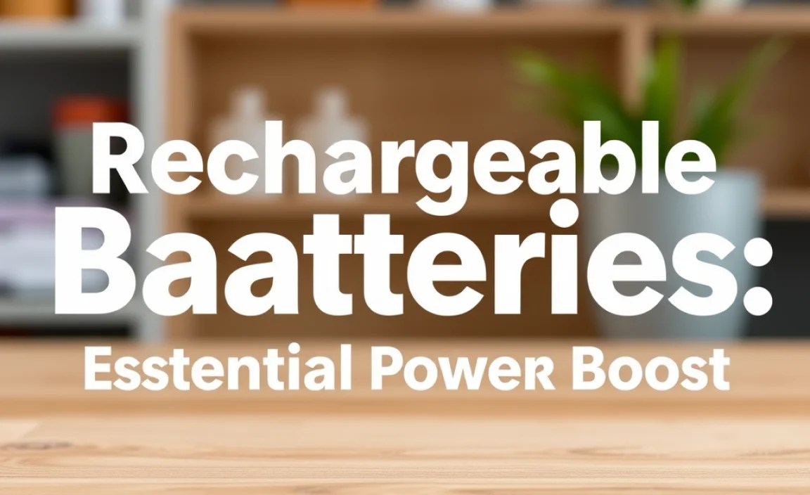 Rechargeable Batteries: Essential Power Boost