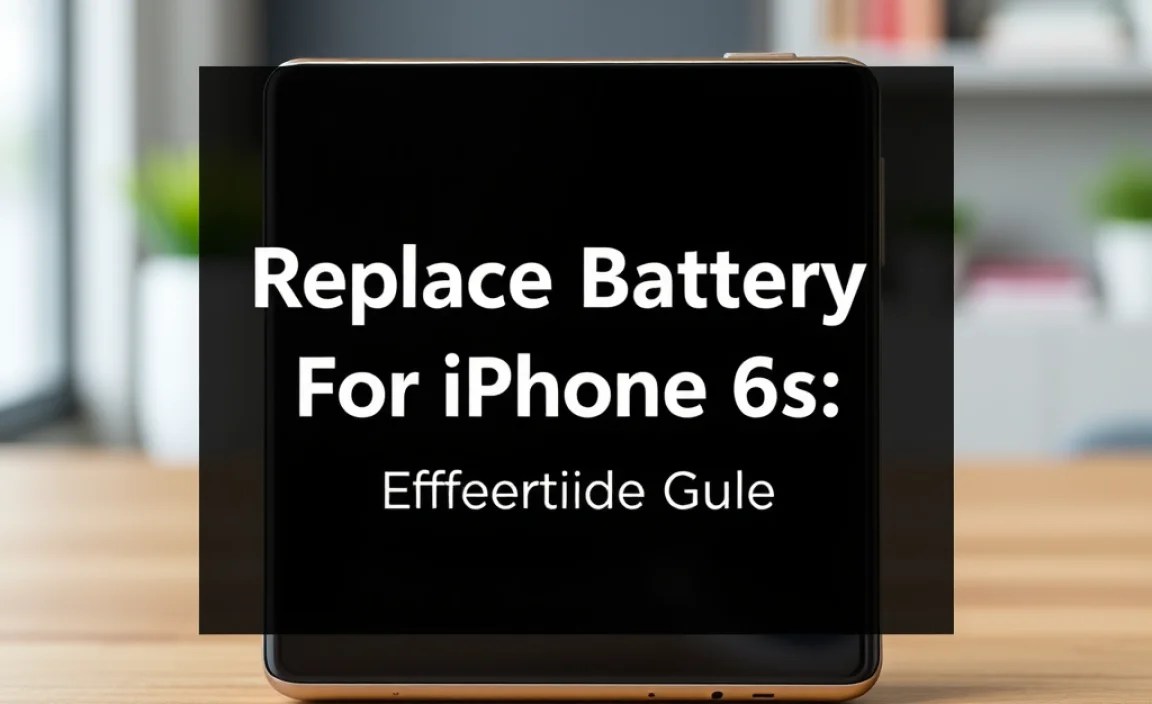 Replace Battery For iPhone 6s: Effortless Guide