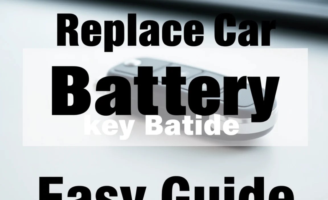 Replace Car Key Battery: Easy Guide