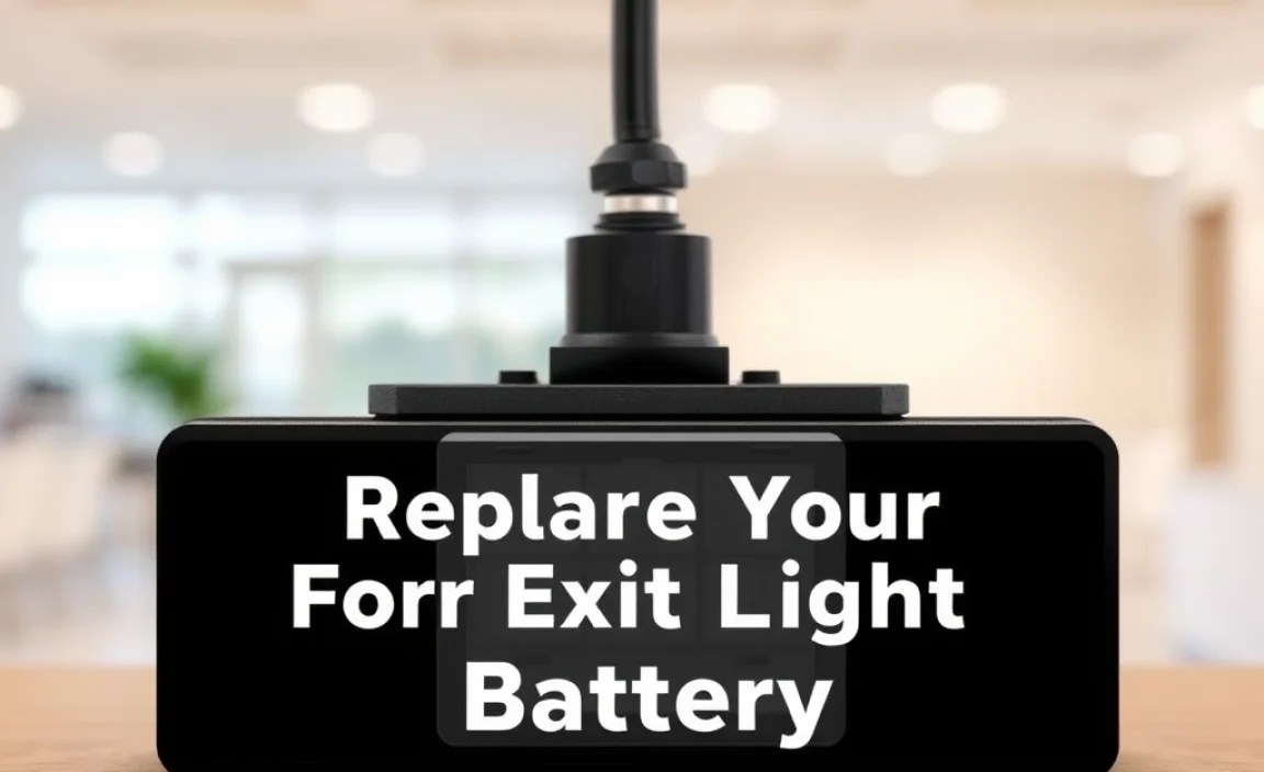 Replacing Your Exit Light Battery