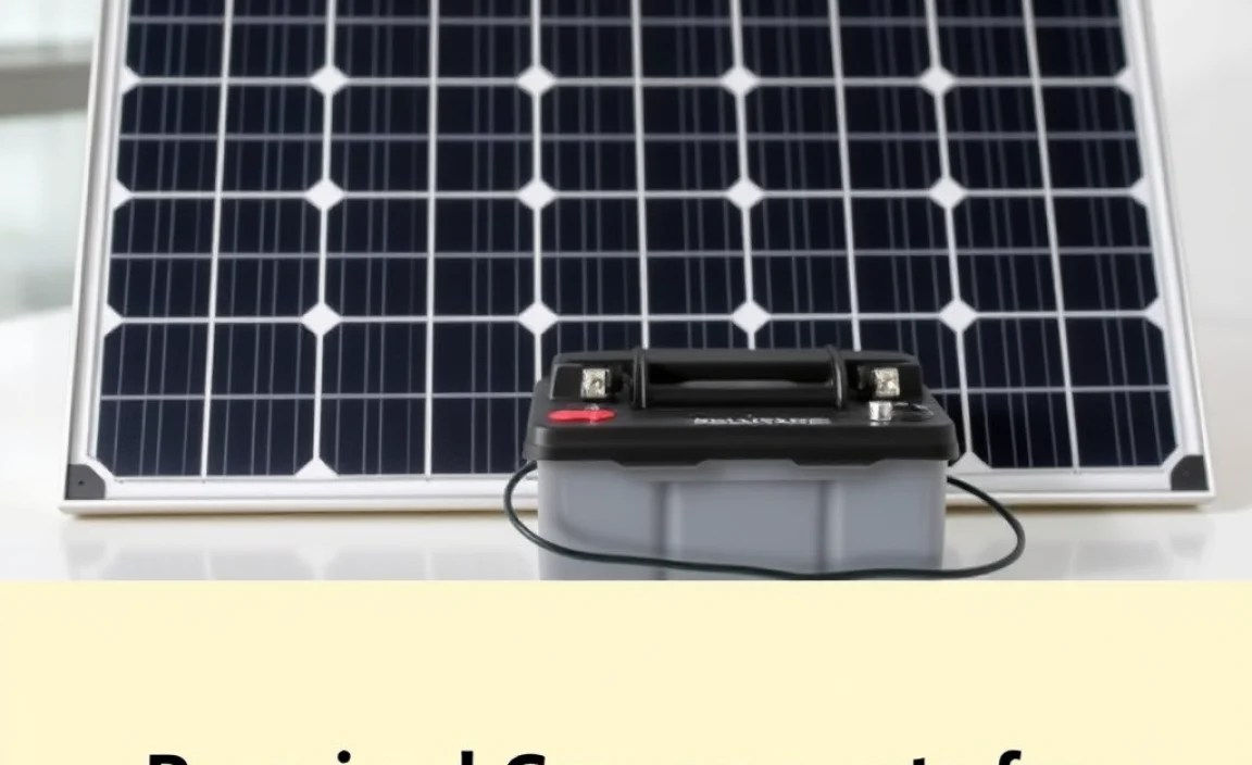 Required Components for Solar Charging System
