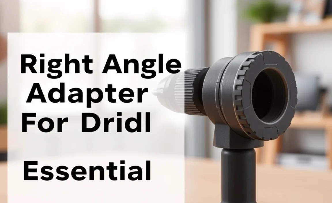 Right Angle Adapter For Drill: Essential Tool Guide