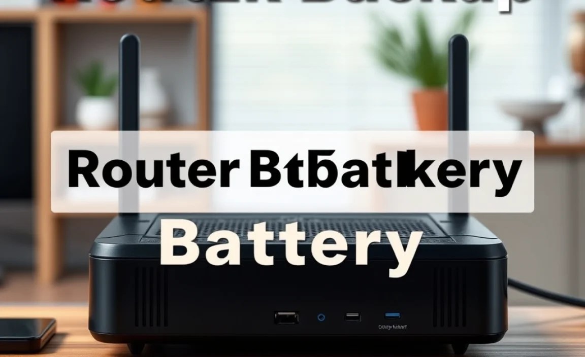 Router Backup Battery: **Essential** Power