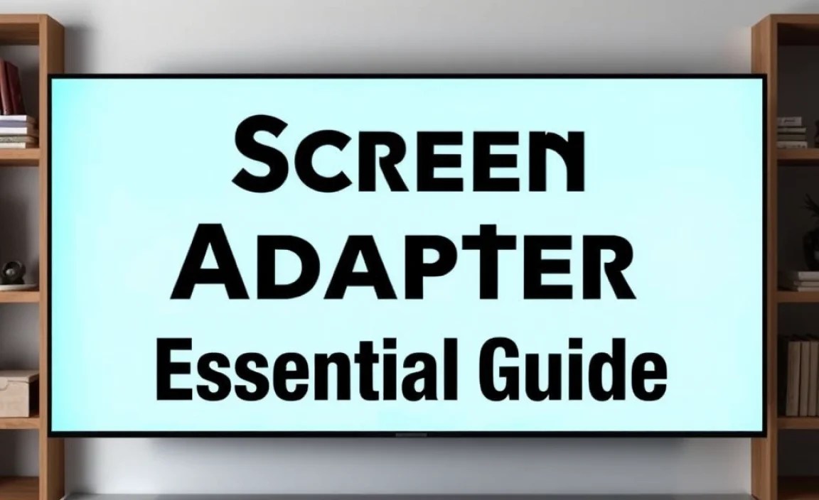 Screen Mirroring Adapter For TV: Essential Guide