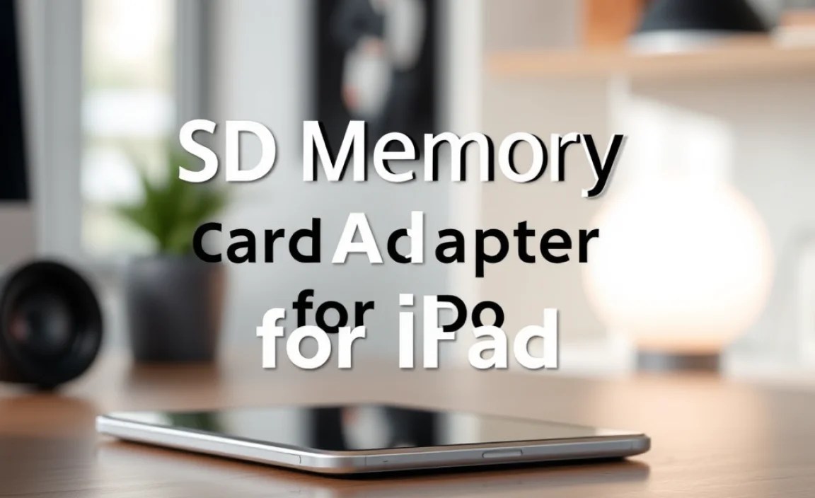 SD Memory Card Adapter for iPad: Essential Guide