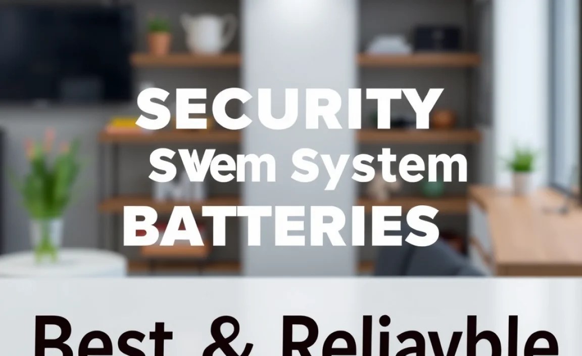 Security System Batteries: Best & Reliable