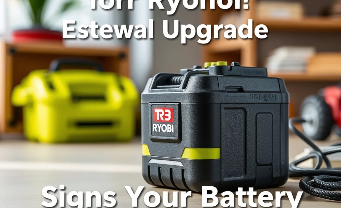 Signs Your Ryobi Battery Needs Replacing