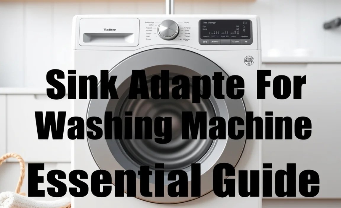 Sink Adapter For Washing Machine: Essential Guide